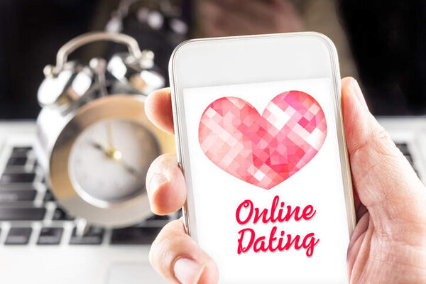 Smartphone mit Online Dating App